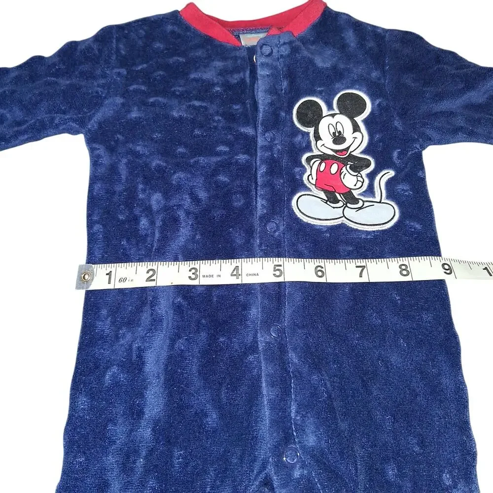 Disney Baby Boys Mickey Mouse Sleeper Blue Size 0-3m